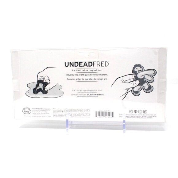 Undead Fred Halloween Zombie Cookie Cutters 3pc Walking Gingerbread Men NIP - Picture 2 of 2